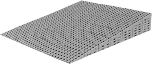 Drempelhulp Buiten - 12,8 tot 14,4 cm (H) x 87,5 cm (B) - Verstelbare Oprijplaat / Drempelplaat - Oprijhelling - Set 7