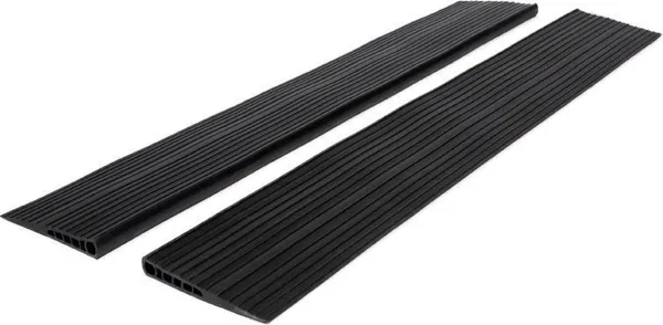 Drempelhulp - Oprijplaat - hoogte 20 milimeter - Set van 2 stuks (LxB 100 x 16 centimeter)