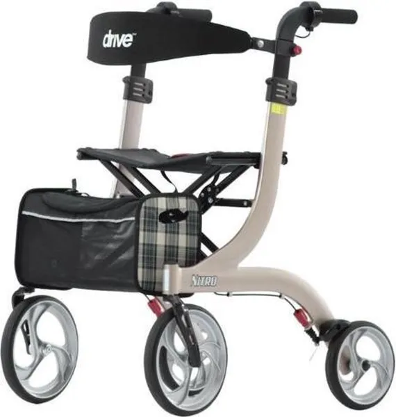 Drive Medical Nitro | M | Rollator | Champagne