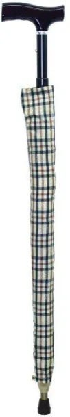 Drive Parapluwandelstok beige ruiten