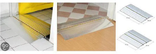 EasyLivingProducts Drempelbrug / oprijplaat 55X77 cm