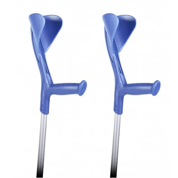 Elleboogkrukken Open Manchet Blauw