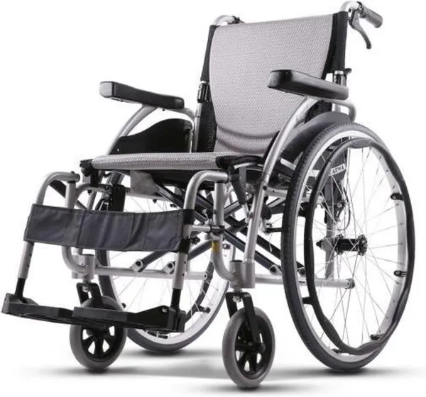 Ergonomische Rolstoel Opvouwbaar Grijs - 51 cm