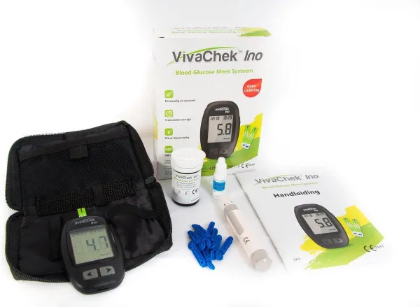 VivaChek Ino glucosemeter Startpakket inclusief 60 strips en 110 lancetten