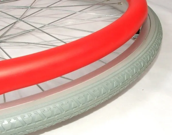 Hoepelovertrek ROOD voor rolstoelwiel (per stuk)