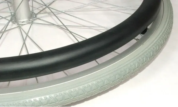 Hoepelovertrek ZWART voor 24 inch rolstoelwiel (per stuk)