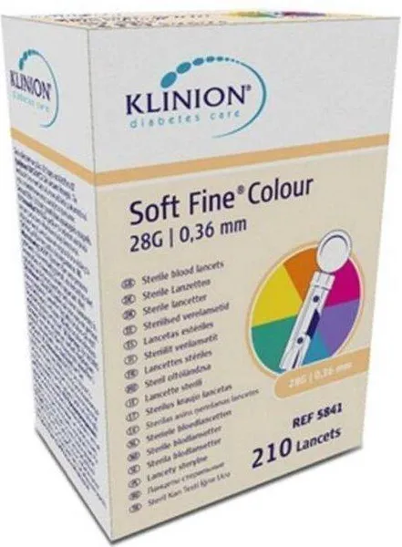Klinion Softfine Lancet, Steriel, 28G - 210 st
