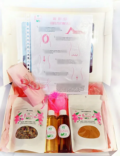 Koude baarmoeder pakket Deluxe, fertiliteit, fertiliteitsmassage, reinigingskuur, zwanger worden, pre conceptie