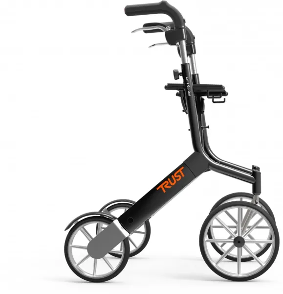 Let's Go Out rollator - Zwart - Trustcare