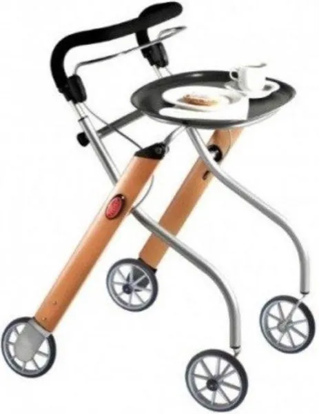 Let's go Indoor Rollator -blauw/wit