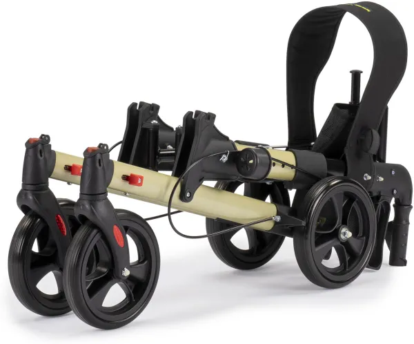 Lichtgewicht Rollator TZ Dubbel Opvouwbaar - Champagne