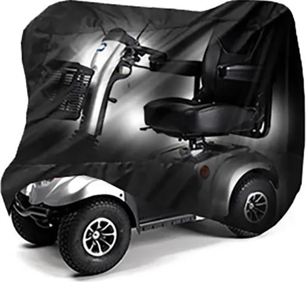 Maxxcovers Scootmobiel Hoes - Zwart - Afdekhoes - Regenhoes - Maat L