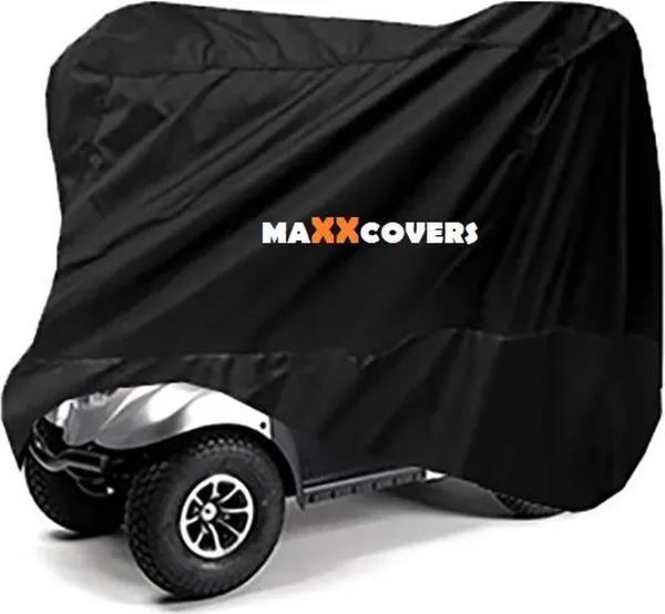 Maxxcovers  Scootmobiel Hoes - Zwart - Afdekhoes - Regenhoes - Maat M