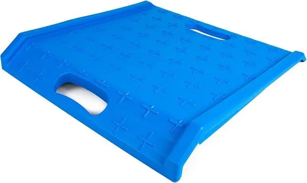 Mobiele drempelhulp - Oprijplaat - Blauw (LxB 70 x 70 centimeter)