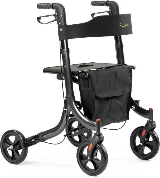 MultiMotion Light Rollator-Lichtgewicht design rollator - donker grijs