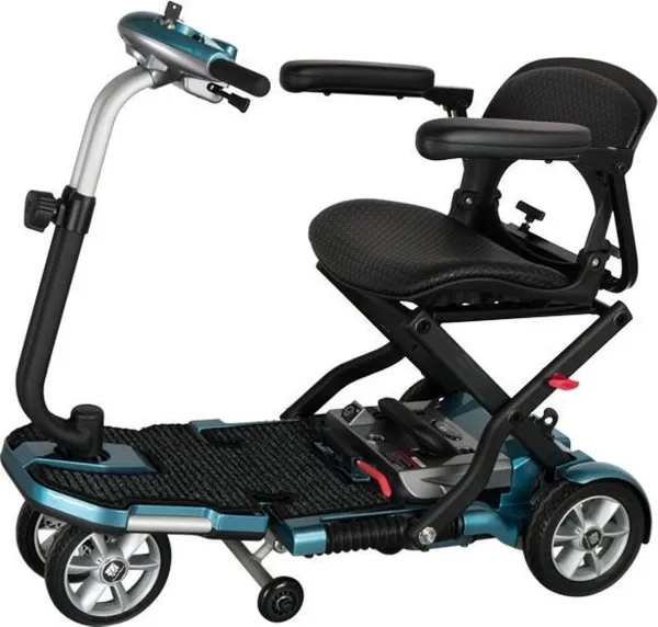 Opvouwbare Brio scootmobiel | S19 met armleuningen | Blauw metallic