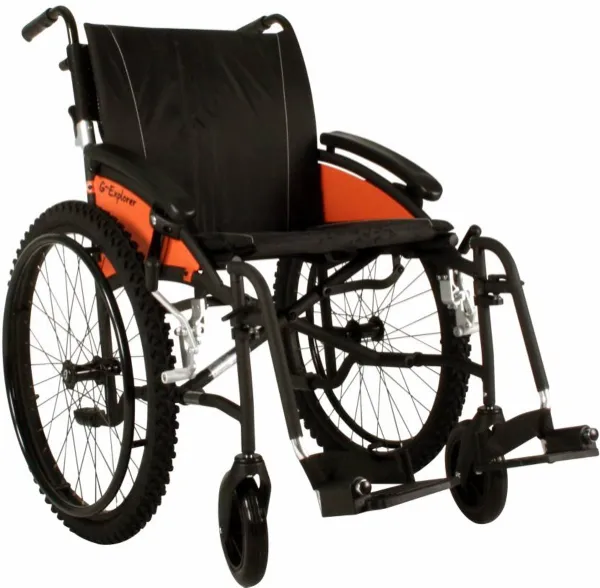Opvouwbare Rolstoel Excel G-Explorer Zwart - 45 cm