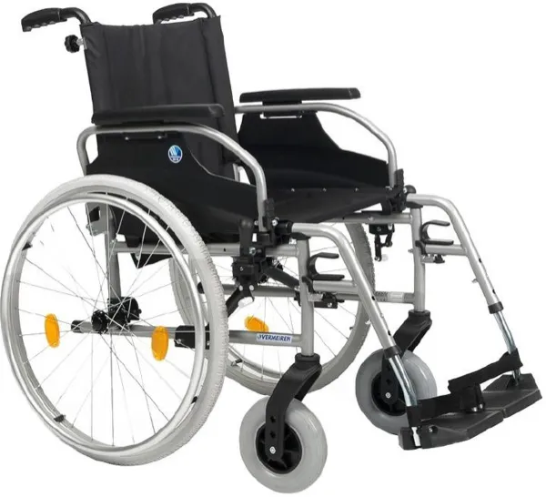 Opvouwbare Rolstoel Vermeiren D100 (46 cm breed)