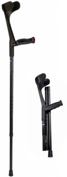 Opvouwbare carbon krukken met anatomische softgrip (L+R)