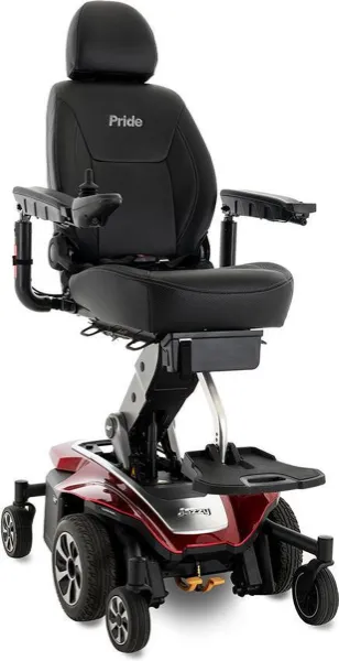 Pride Jazzy Air® 2 Elektrische Rolstoel Ruby Red
