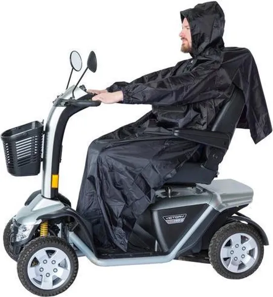 Regencape L - regenponcho scootmobiel - regenponcho rolstoel - bescherming tegen de regen - regencape scootmobiel - regencape rolstoel