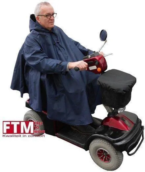 Regencape scootmobiel uitneembare voering