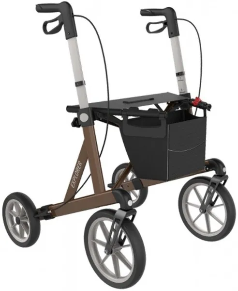 Rehasense Explorer Rollator Bruin-Medium (zithoogte 53 cm)