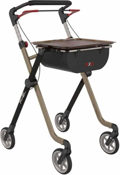 Rehasense Pixel Binnenhuis Rollator Met Groot Dienblad - Best Getest