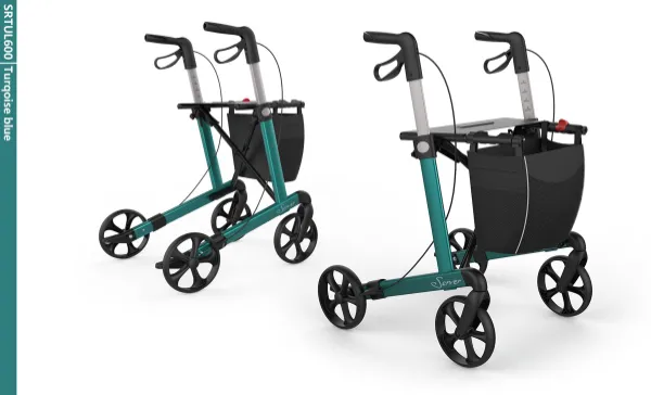Rehasense rollator Server L Design - lichte remmen - Gewicht 6,8 kg