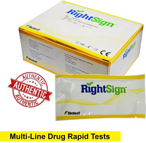 RightSign multi-drugs sneltest panel (urine)| Multidrugs test| Drugstest| Multi-drugs 7 drugs rapid panel