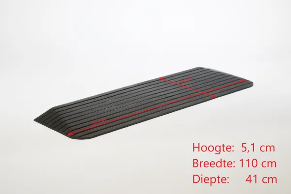 Roege international Budget drempelhulp 5,1 cm zwart 410 mm x 1100 mm