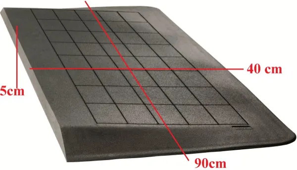 Roege international Drempelhulp 5 cm zwart 400 mm x 900 mm