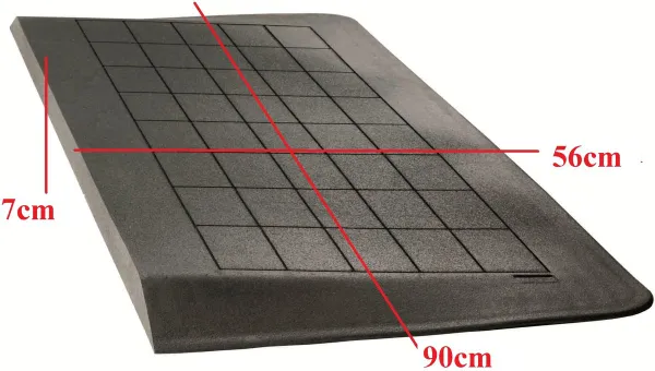Roege international Drempelhulp 7 cm zwart 560 mm x 900 mm