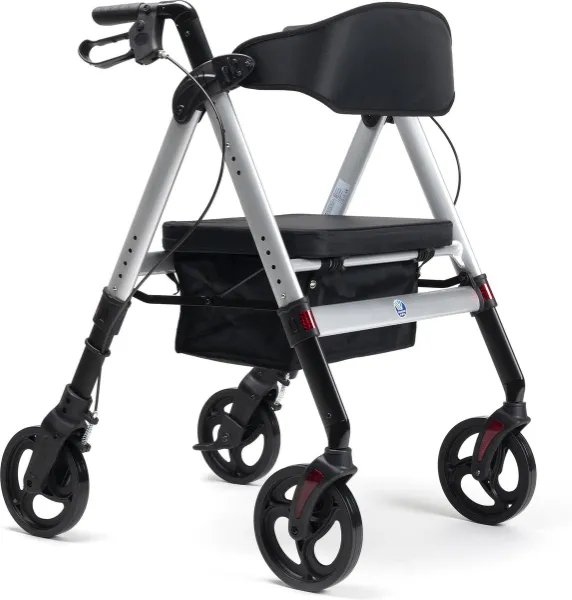 Rollator Goliat XXL tot 200 kg, kleur Zilver