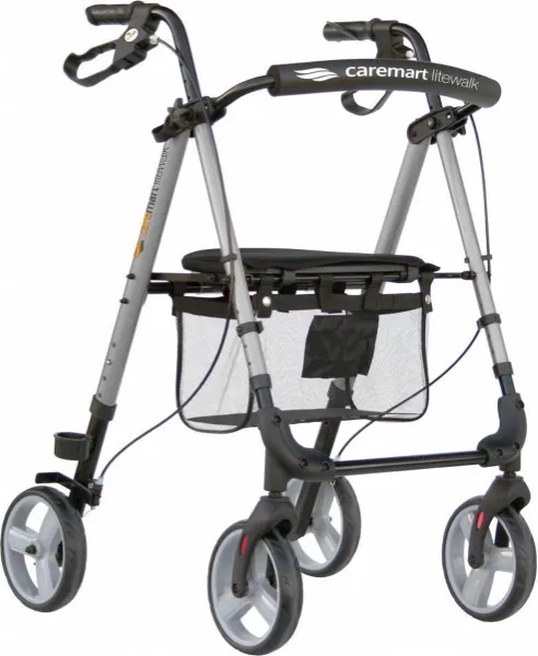 Rollator Lichtgewicht Caremart Litewalk silk Silver