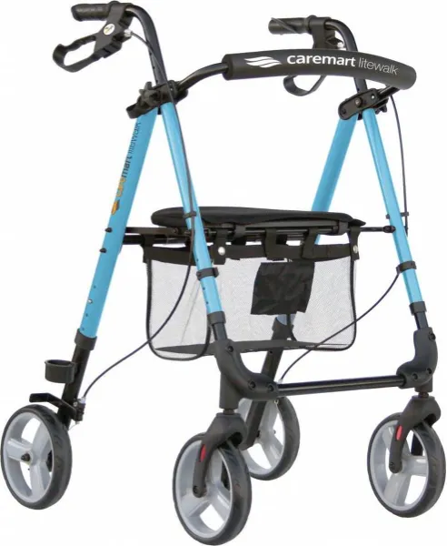Rollator Lichtgewicht Litewalk Kite Blue Caremart