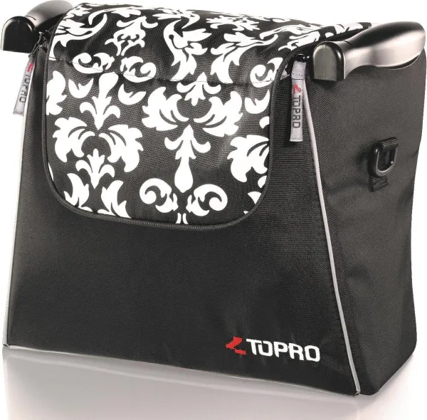 Rollator tas voor Troja Classic en 2G  (baroque zwart-wit)
