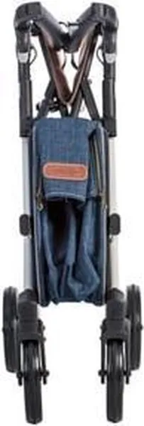 Rollz Flex matt black/denim grey - flip rem - Rollator