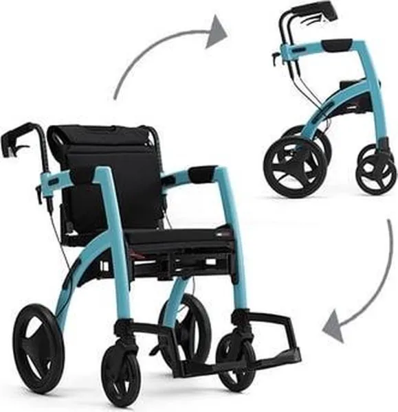 Rollz Motion² island blue small - Rolstoel - Rollator