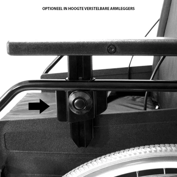 Rolstoel Drive Freetec - Lichtgewicht en volledig instelbaar - zitbreedte 50 cm zonder trommelrem