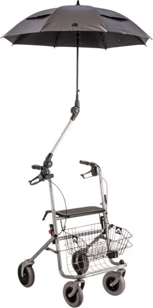 Rolstoel en Rollator paraplu Zwart