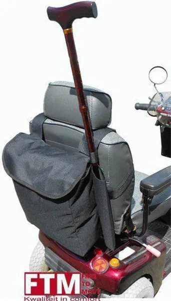 Rugleuningtas met stokhouder Scootmobiel