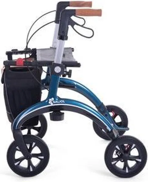 SALJOL Carbon rollator Midnight Blue, zithoogte 62cm