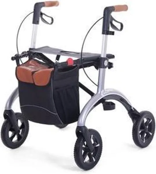 Saljol carbon rollator Zilver