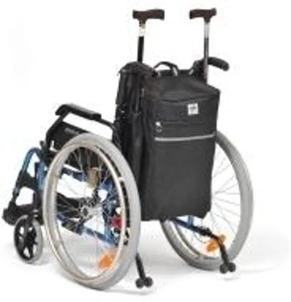 Scootmobiel / Rolstoel Tas en stokhouder in één