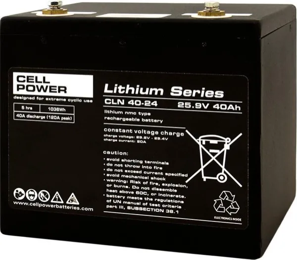 Scootmobiel accu CellPower CLN 24V-40Ah Lithium