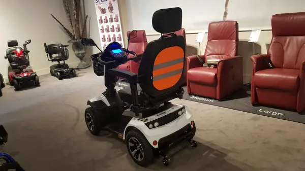 Scootmobiel reflectiescherm - signaal rood