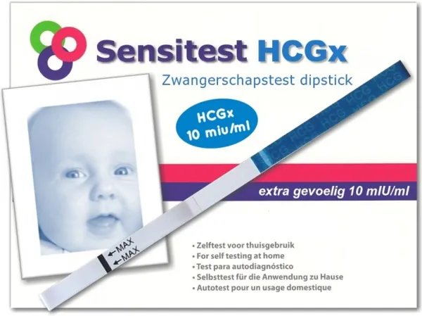 Sensitest zwangerschapstest dipstick sensitive 25 stuks