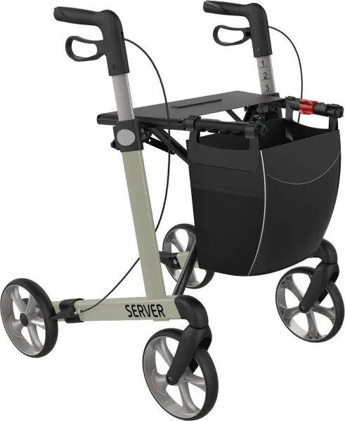 Rehasense Server rollator large zwart