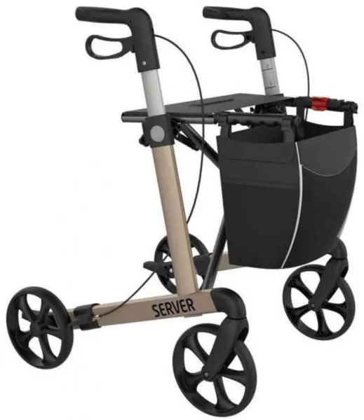 Server Rollator Champagne, Standaard - zithoogte 62 cm